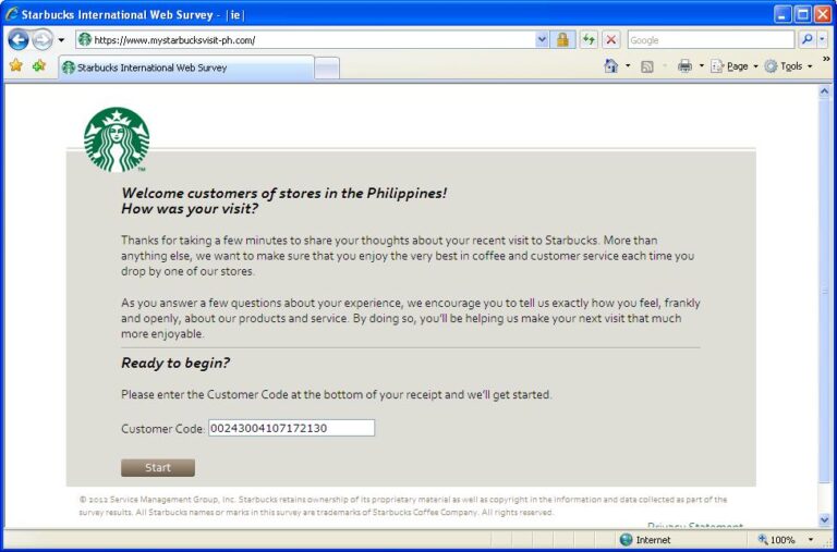 Complete MyStarbucksVisit Survey and Unlock Exclusive Perks
